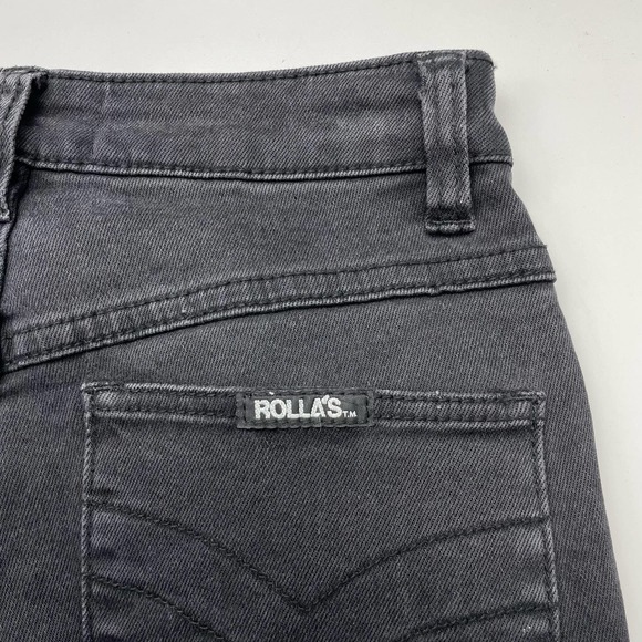 ROLLA'S Eastcoast Ankle High Rise Super Skinny Jean Sz 25 Washed Black - Picture 9 of 9
